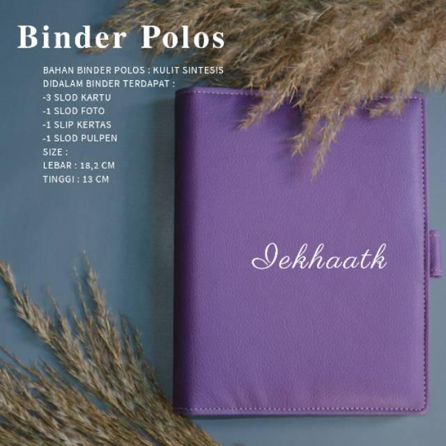 

Binder Polos Ungu Tua