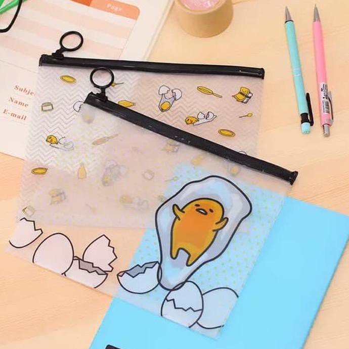 

HOT SALE Tempat Pensil/ Kantong Zipper Telur Gudetama Terjamin