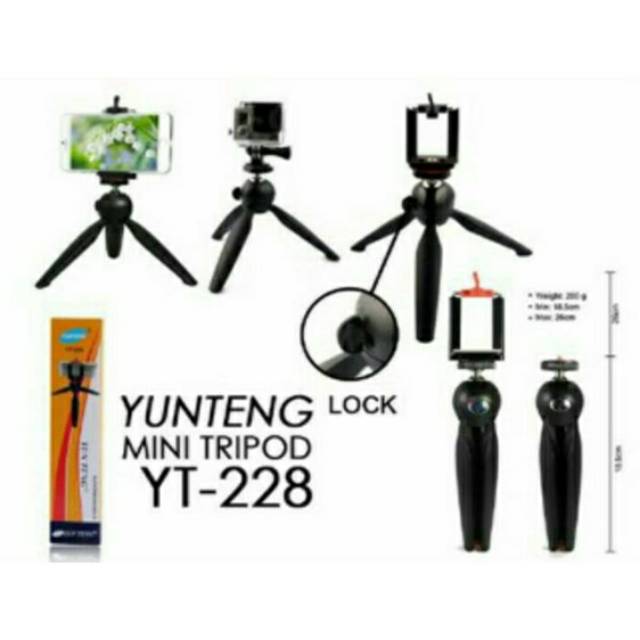 Tripod Yunteng YT-228 / Tripod Mini Yunteng YT-228