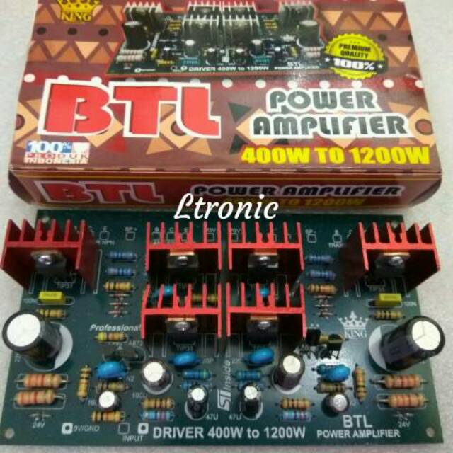 Kit driver power amplifier BTL 400watt - 1200 watt