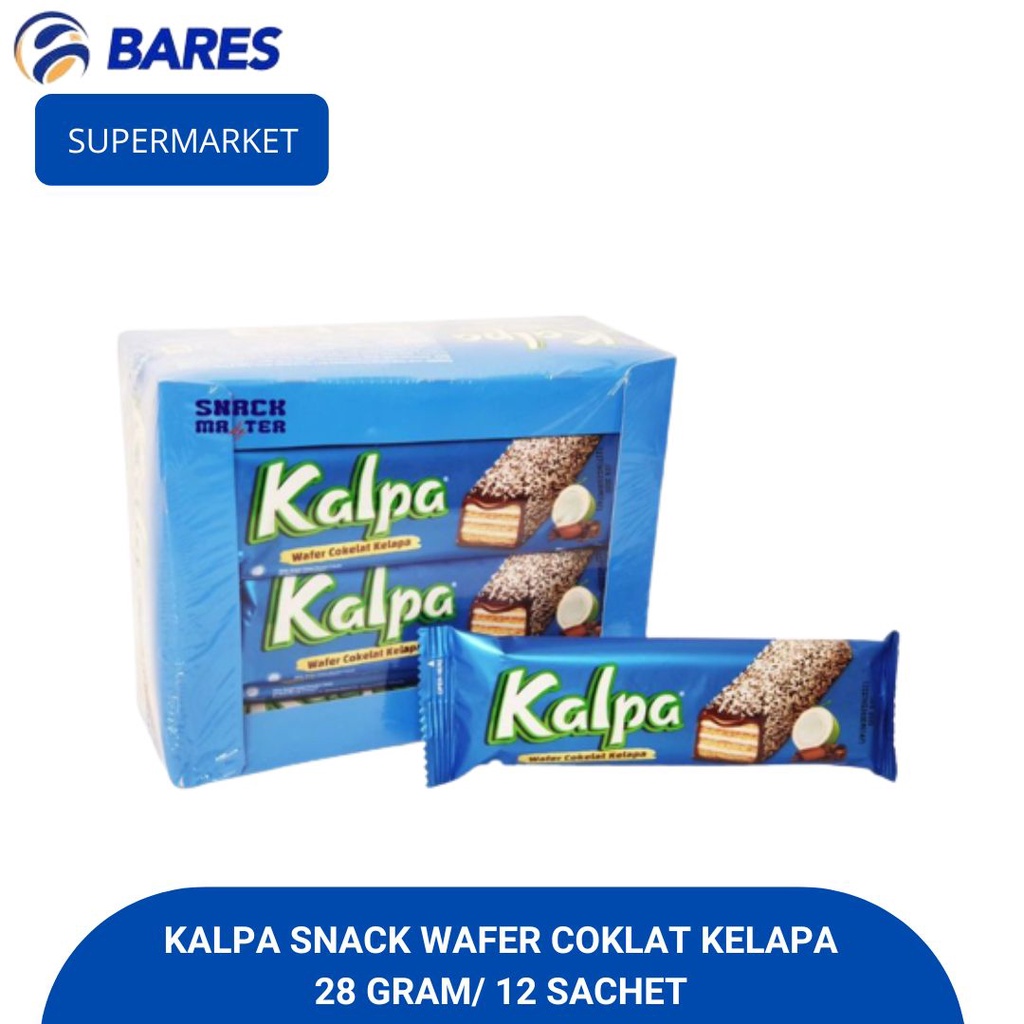 

Kalpa Snack Waffer Coklat Kelapa 28 Gram/ 12 Sachet