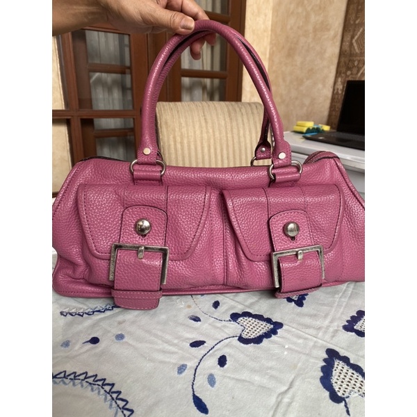 Tas BCBGMAXAZRIA/tas pink/tas fushia/tas kerja/tas kulit asli