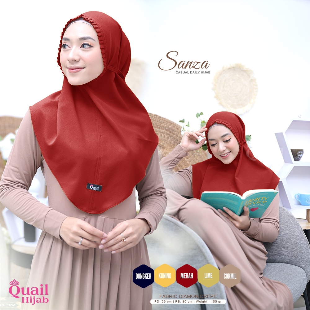 Quail Hijab - SANZA DAILY HIJAB LIPIT