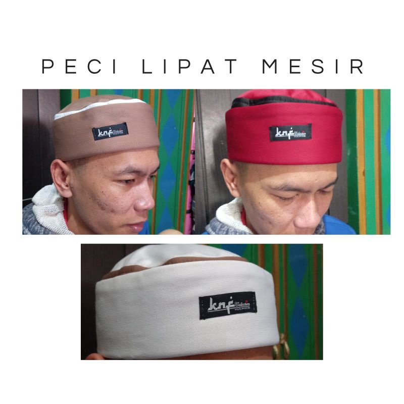 Peci Kopiah Lipat Mesir Remaja & Dewasa/ Kopiah Modern/ Peci Santri