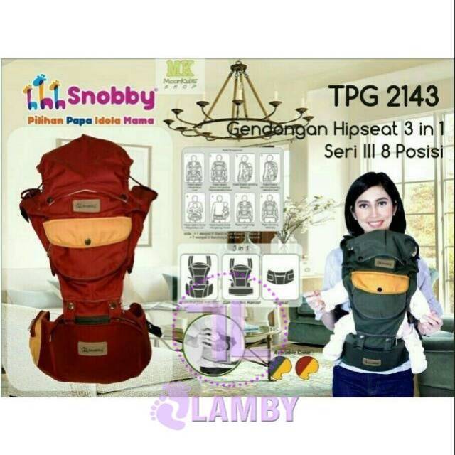 HIPSEAT SNOBBY TPG2143 series original 3in1 8 posisi