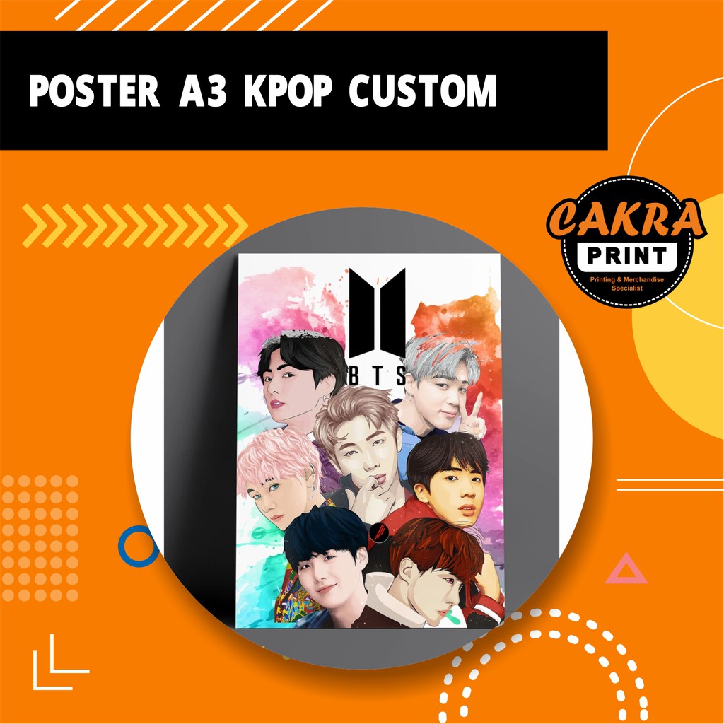 Cetak Poster Anime Kpop Gamer Ukuran A3 Fre Design Murah Shopee Indonesia