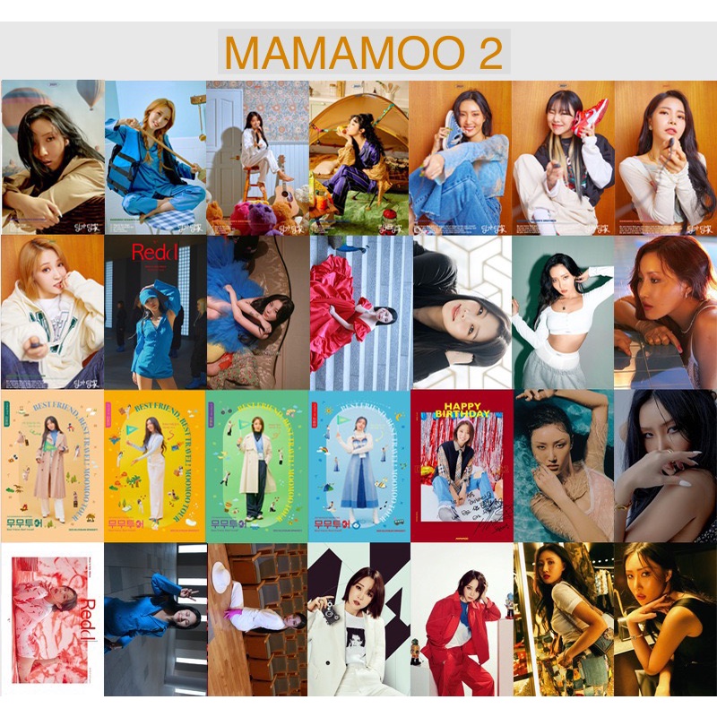 [BS] BISA COD 54pcs Photo Card Mamamoo Travel KPOP Kartu Foto Lomo Card - KP0787