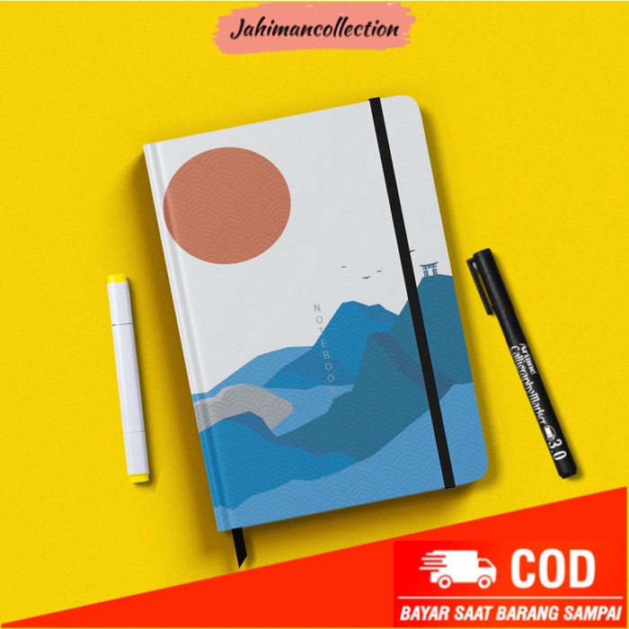 

✨ BISA COD ✨ Buku Notebook Custom Nama Buku Tulis Lucu Hardcover Ukuran A5 Jepang - A6, kertas polos