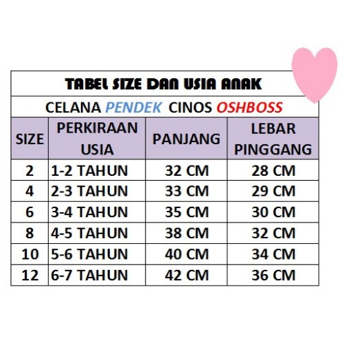 CELANA PENDEK ANAK CINO WARNA HITAM 1-7 TAHUN/ OSHBOSS-2