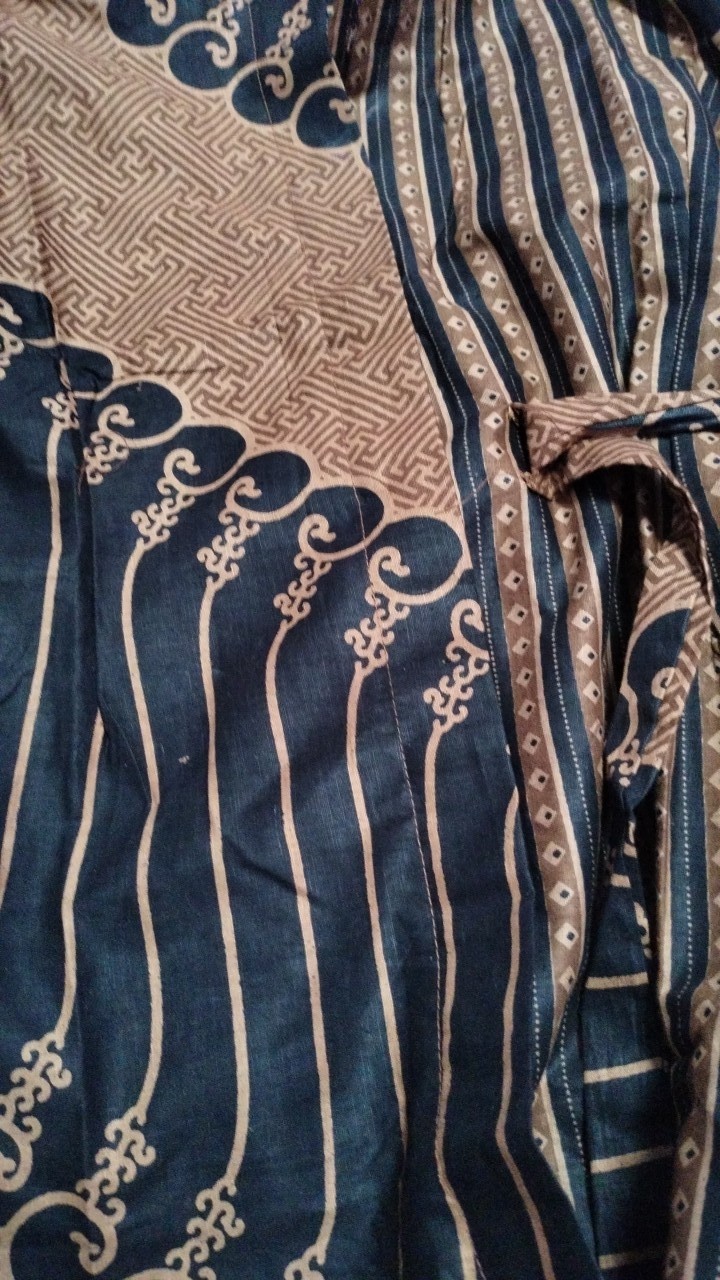 Tey-17 Batik Wanita Asj Sa Hrb026 Kenongo Kemeja Tosca Pendek