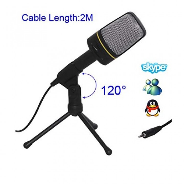 SF-920 Multimedia Studio Wired Condenser Microphone with Tripod Stand