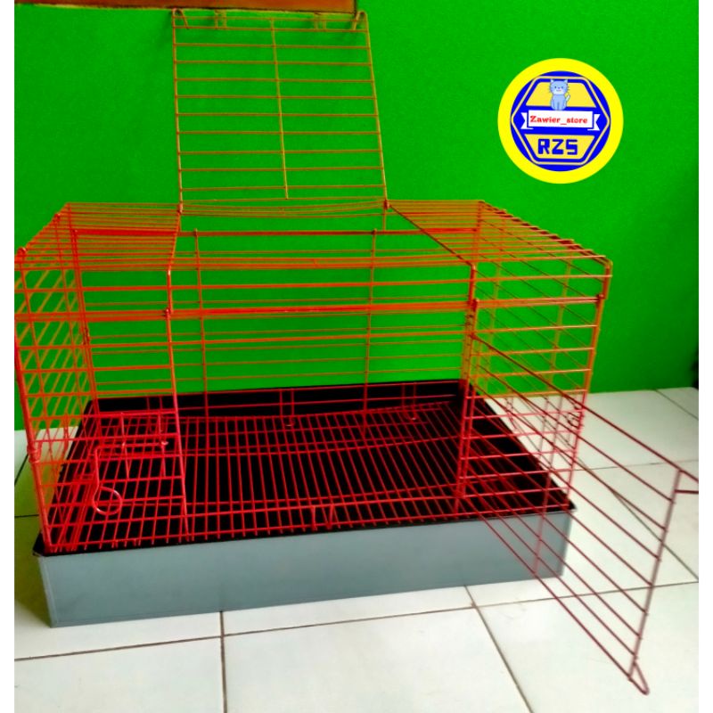 Kandang Kelinci Galvanis, Kucing, Anjing, Tupai Size P61 x L41 x T41-2
