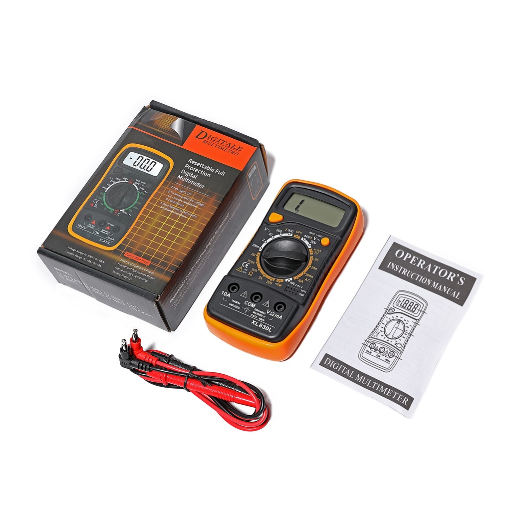 Multimeter Digital AC/DC Voltage Tester / Multitester Digital/Avometer Digital XL830L