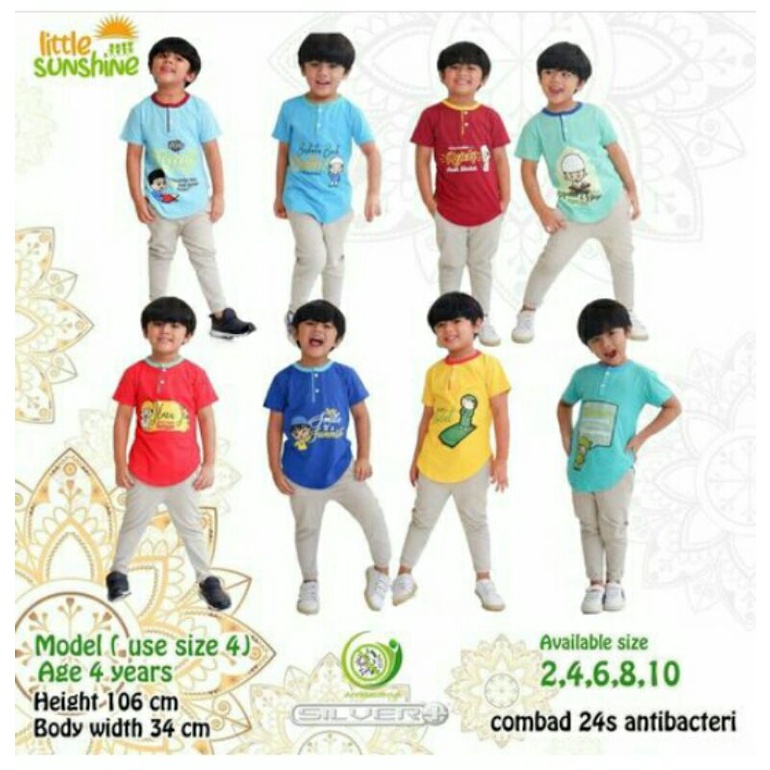 Kurta Anak / Kaos Muslim Anak Laki - Laki / Kurta Little Sunshine