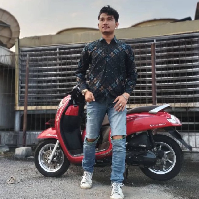 KEMEJA BATIK LENGAN PANJANG FOURING KATUN HALUS PREMIUM SIZE M L XL XXL XXXL SUPER JUMBO MURAH