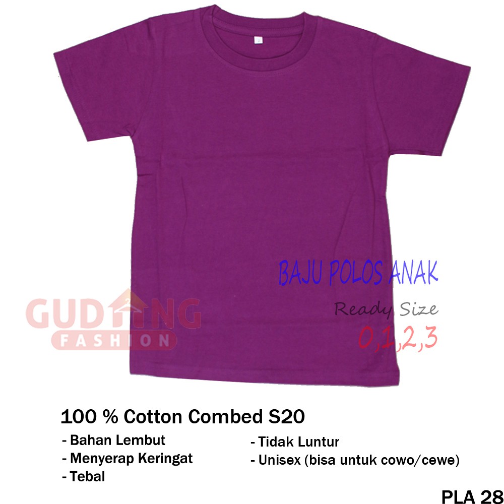 Tshirt Polos Pendek Anak Distro - PLA 28