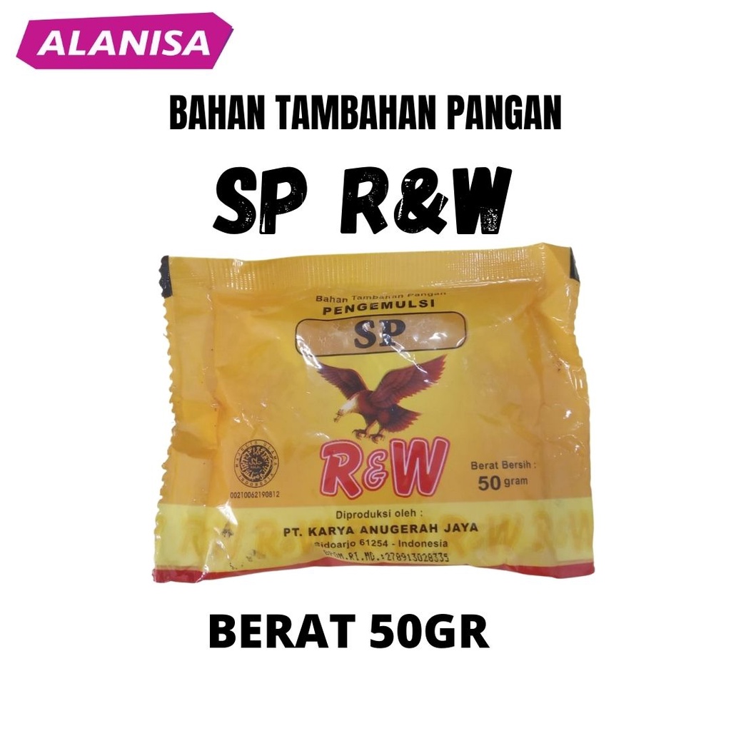 

BAHAN TAMBAHAN PANGAN SP R&W 50GR