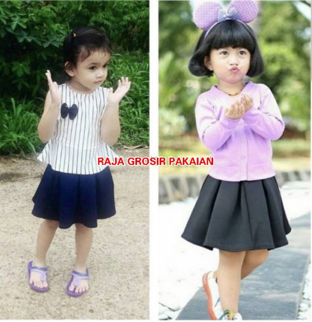 Bubble Skirt| Rok Rempel Anak Scuba Premium