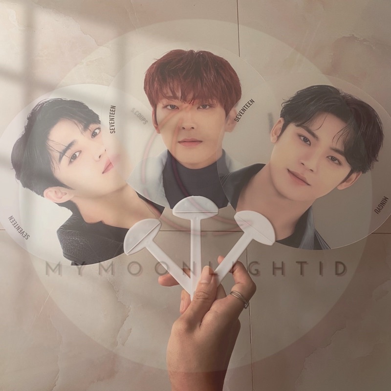 [READY STOCK] Skeleton Uchiwa Hare Fanmeeting Goods (Scoups, Wonwoo, Mingyu)