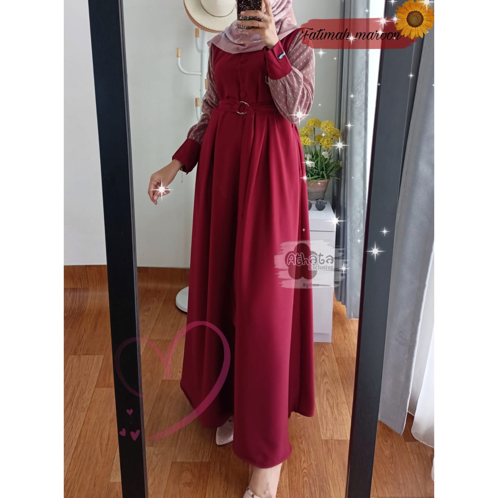 GAMIS FATIMAH MAXY ORI ATHATA/GAMIS TERBARU BAHAN KOMBINASI