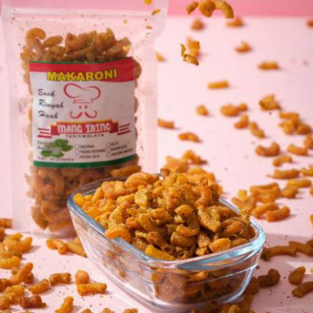 

Makaroni Special Daun Jeruk Pilihan Mang Ibing, Snack Asli Tasik Murah Gurih Pedas