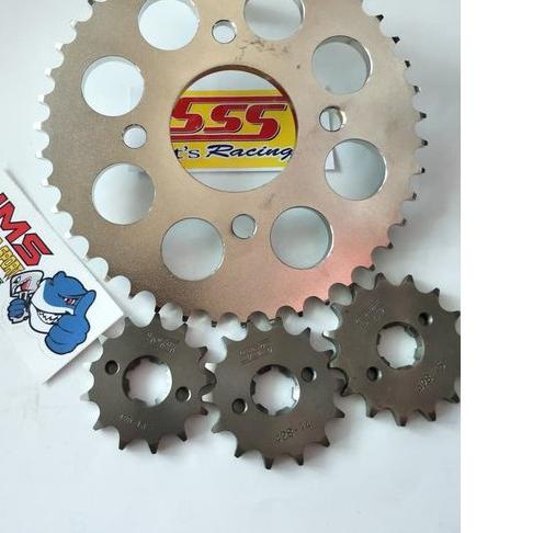 ► GEAR SSS Depan - Belakang 415 - 428 Kharisma - Supra Fit New - Supra X 125 - Blade - Revo ALL SIZE