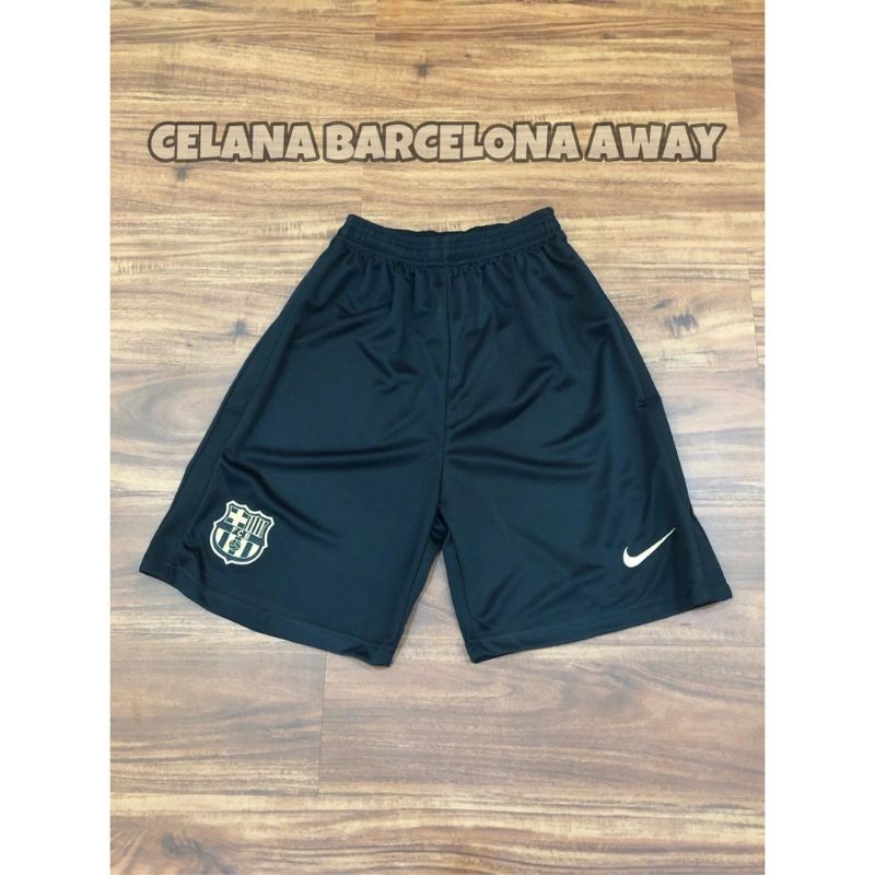 CELANA BOLA PRIA BARCELONA AWAY HITAM NEW SEASON 2020/21 NEW - GRADE ORI