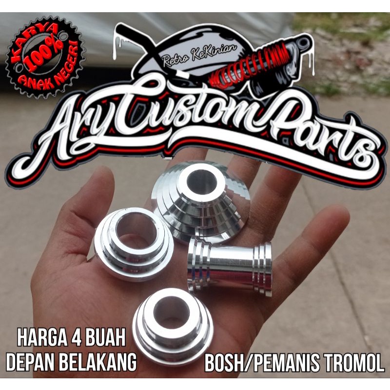 bosh tromol pemanis tromol rx king velg depan belakang motif bubut