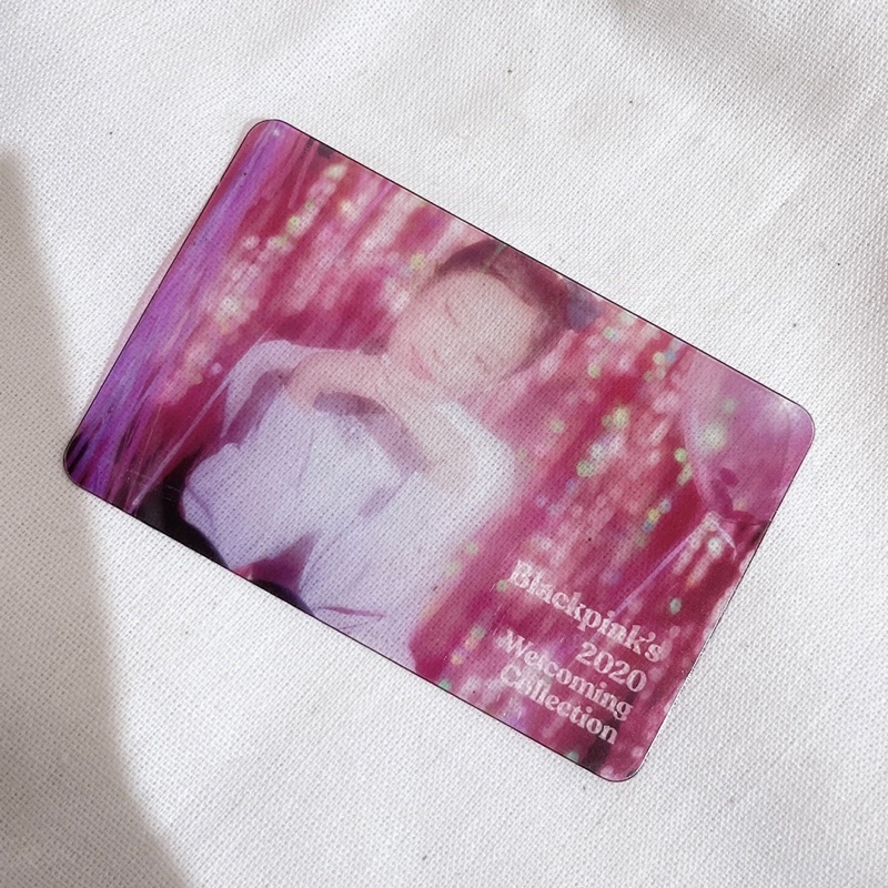 [READY] BLACKPINK JENNIE PINK PC TRANSPARENT WELCOMING COLLECTION 2020 SEASON GREETING PHOTOCARD