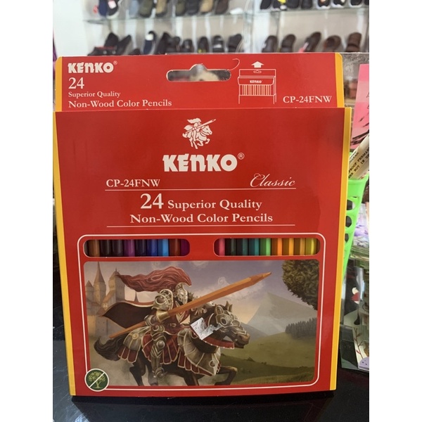

Pensil warna/klir merk KENKO 24warna