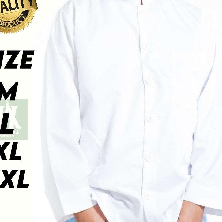 Harga TERMURAAH.. Baju Koko Putih Polos Kekinian Baju Koko Putih Terbaru Baju Koko Putih Polos Lenga