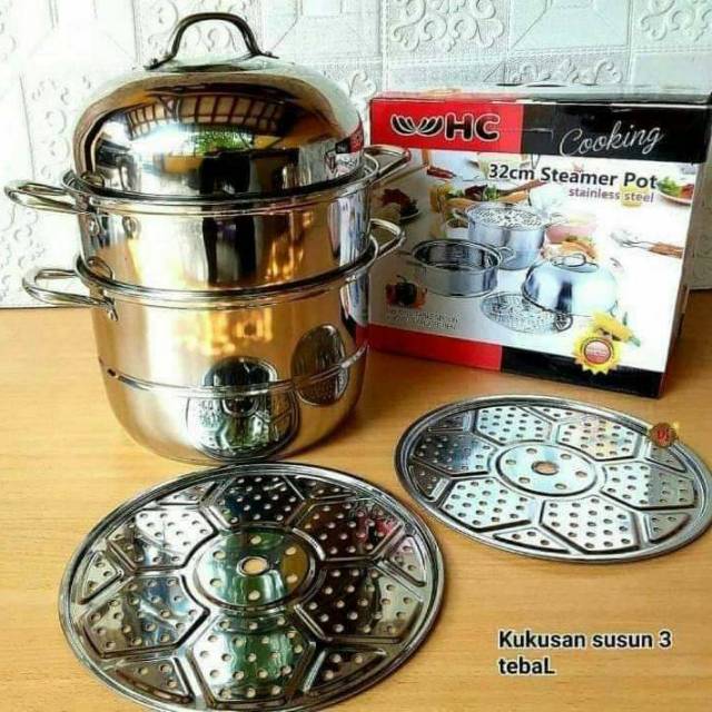 Peralatan Masak, Panci, Panci Pengukus, Panci Kukusan, Panci Stealer, Panci Happy Call Murah