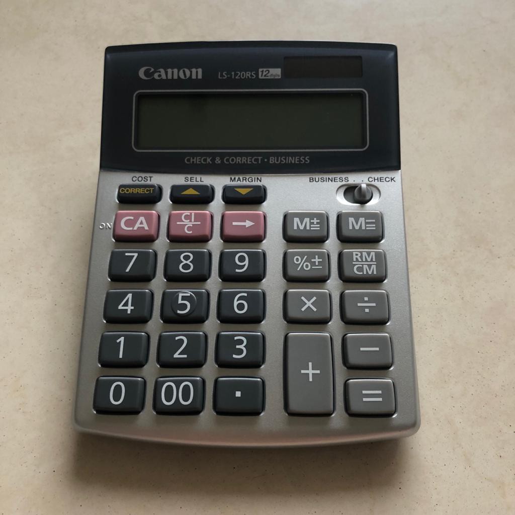 

Kalkulator desktop/kalkulator meja/kalkulator tanggung CANON LS-120RS