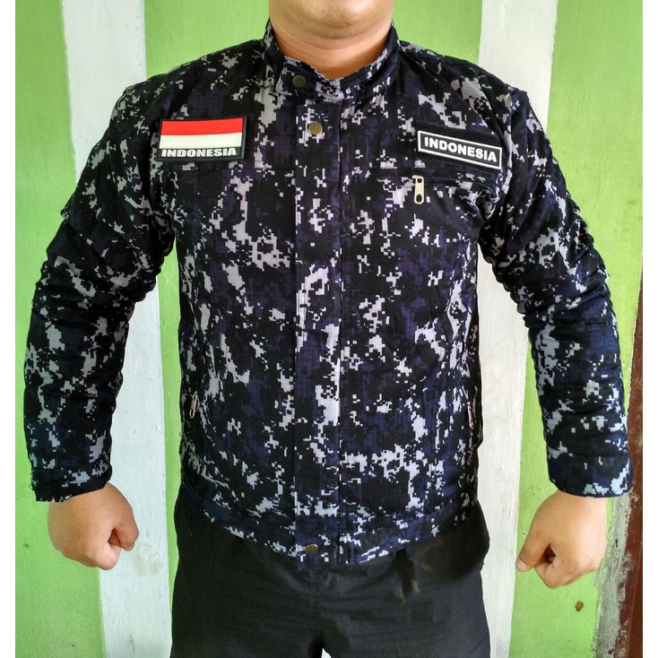 jaket loreng / jaket motor / taruna akpol / army