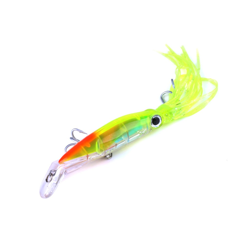 Hengjia 1Pcs 14cm/40g Umpan Pancing Cumi Bentuk Cumi dengan Kail Lembut Fishing Lure Ikan Bait