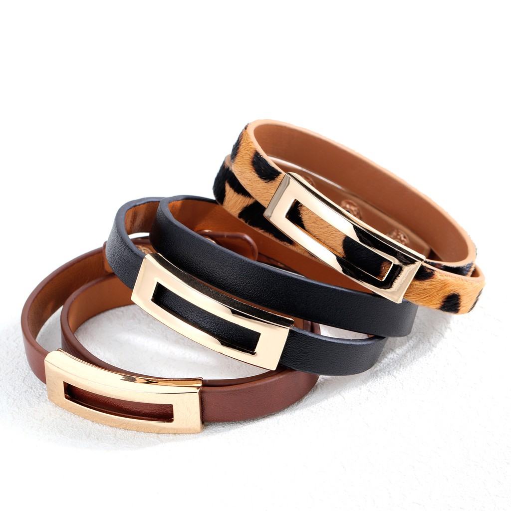 Gelang cewek / gelang kulit asli high quality genuine leather GKC002 unik keren