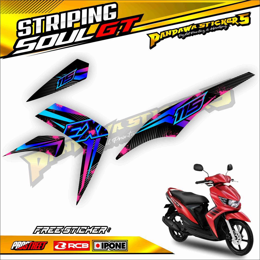 STRIPING VARIASI MOTOR MIO SOUL GT / STICKER LIST VARIASI YAMAHA MIO SOUL GT