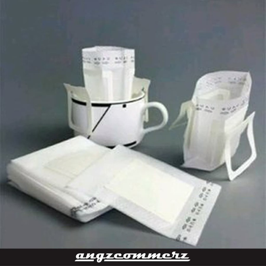 

ANGZCOMMERZ Loose Tea Bag Drip Coffee Filter Bag Portable White 1 pcs
