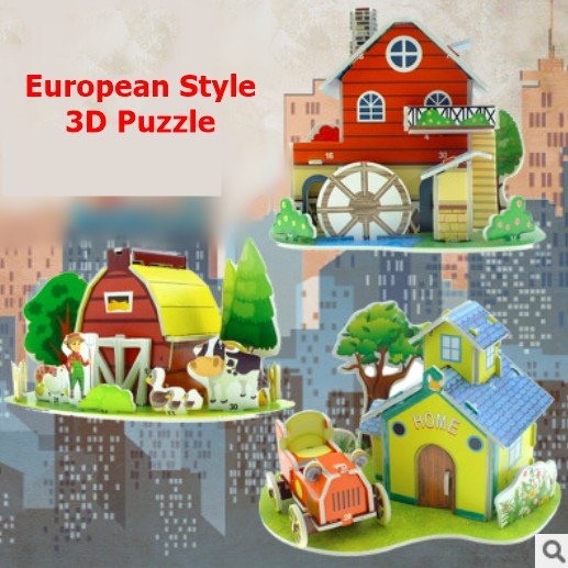 [ORGM] *NEW* Mainan Edukasi Puzzle 3D Mini 1 Keping