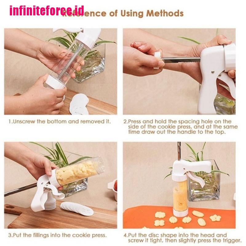 20pcs Cookie Press Making Gun Biscuits Cake Mold Set Cookie Press Make Machine