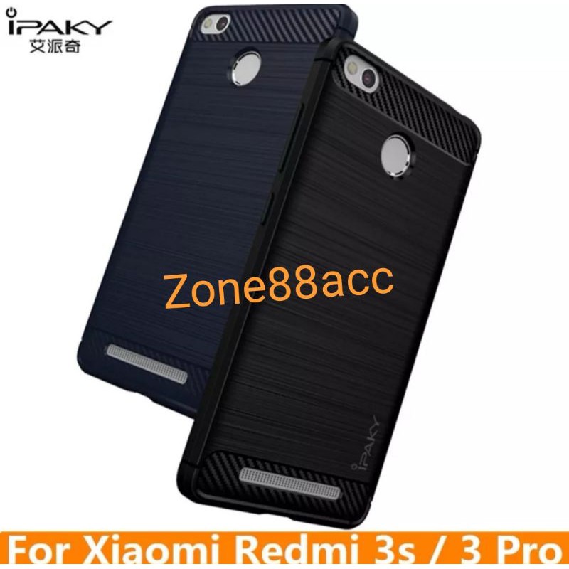 Silicon Case Redmi 3S 3X 3 PRO Softcase iPAKY Carbon Casing Cover TPU