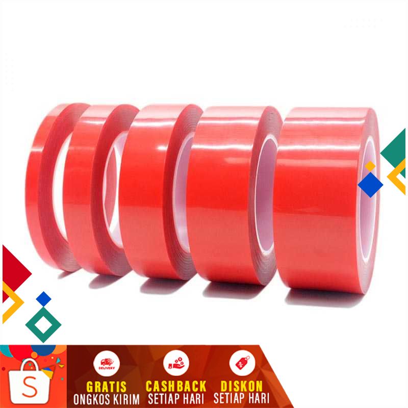

Perekat Double Tape Acrylic Adhesive Transparent Sticker Bening Daya Rekat Berkualitas Stiker Transparan Multifungsi
