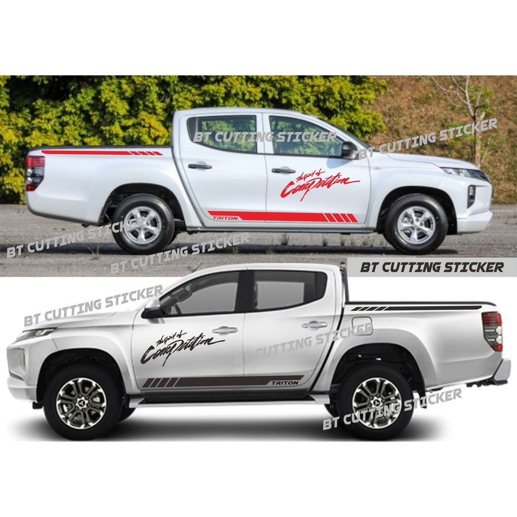 BT sticker mobil mitsubishi triton sticker mobil triton sticker mobil mitsubishi triton sticker 4x4 