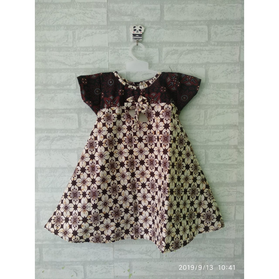 Dress batik anak size M usia 4-5,5th