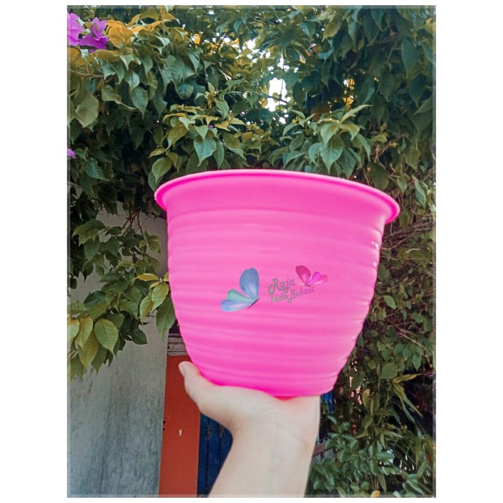 Pot Madu 25 Warna Orange Biru Pink - Ukuran Mirip Pot 21 Cm Tawon