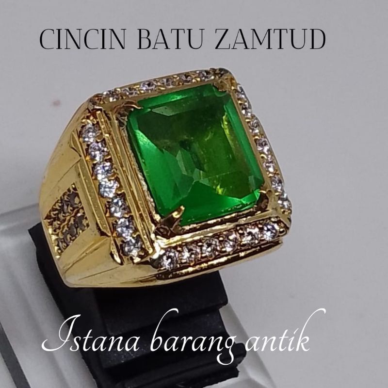 CINCIN BATU PERMATA EMERALD ZAMRUD  KALIMATAN ASLI ORIGINAL  HIGH QUALITY