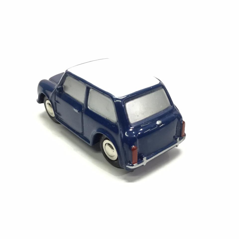 Schuco Piccolo Shell Austin Mini Biru Skala 90