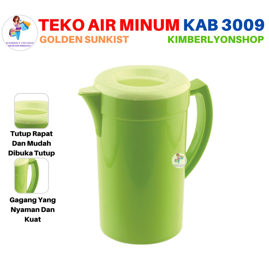 Teko Eskan Air Minum Tempat Air Minum KAB 3009 Golden Sunkist