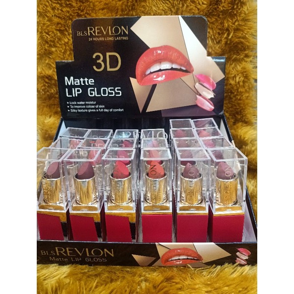 Lipstik BLS Revlon 3D matte Lip Gloss Original