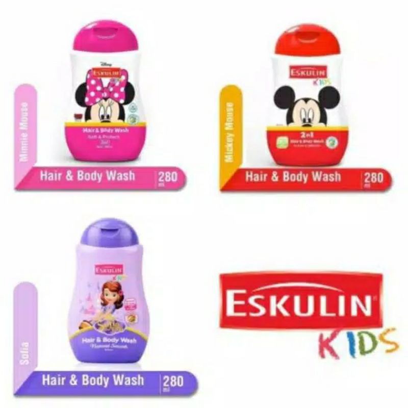 Eskulin Kids Hair&amp;Body Wash 280ml